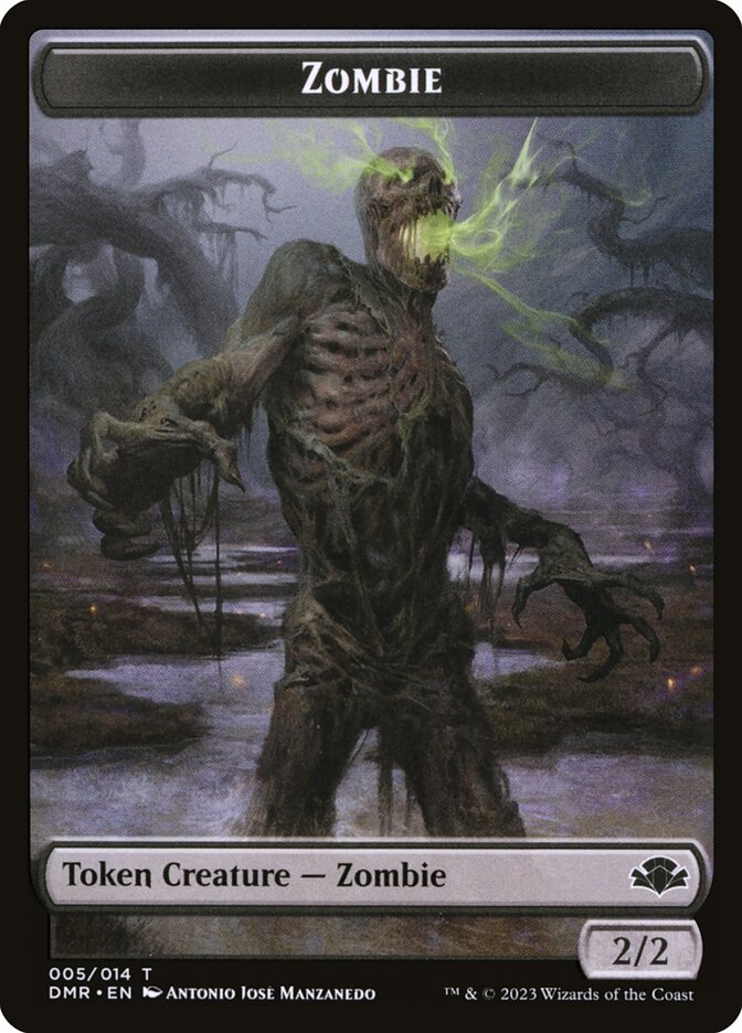 2/2 Zombie Token