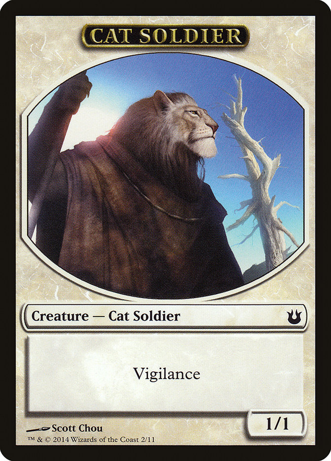 1/1 Cat Soldier Token