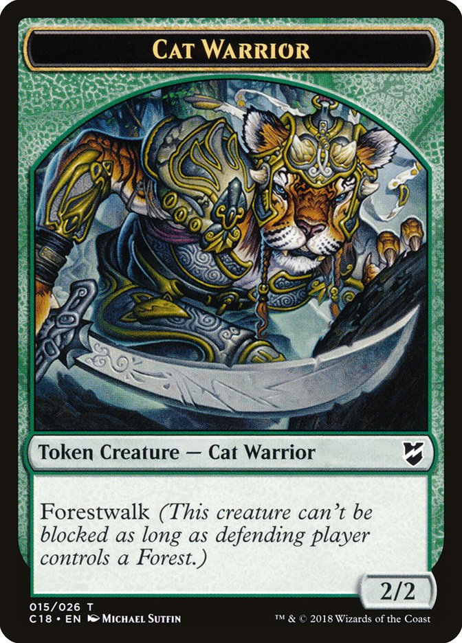 2/2 Cat Warrior Token