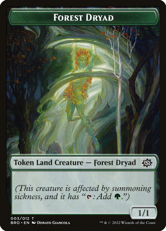 1/1 Forest Dryad Token