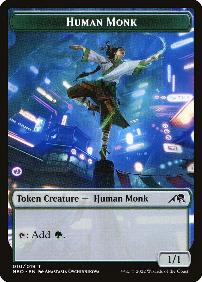 1/1 Human Monk Token