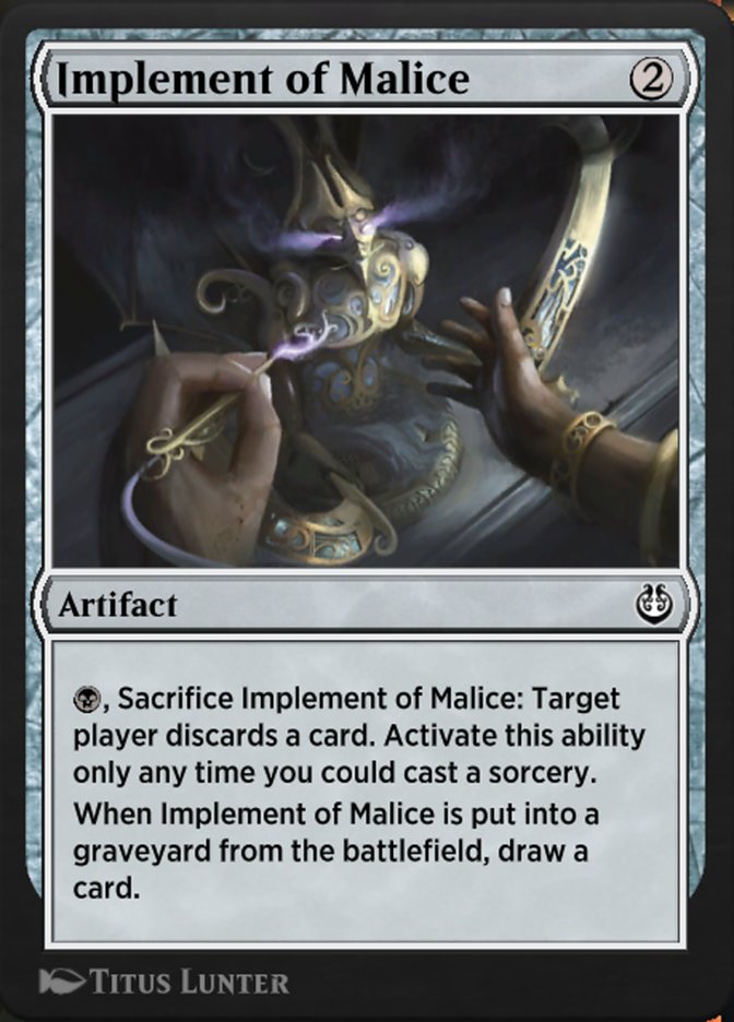 Implement of Malice