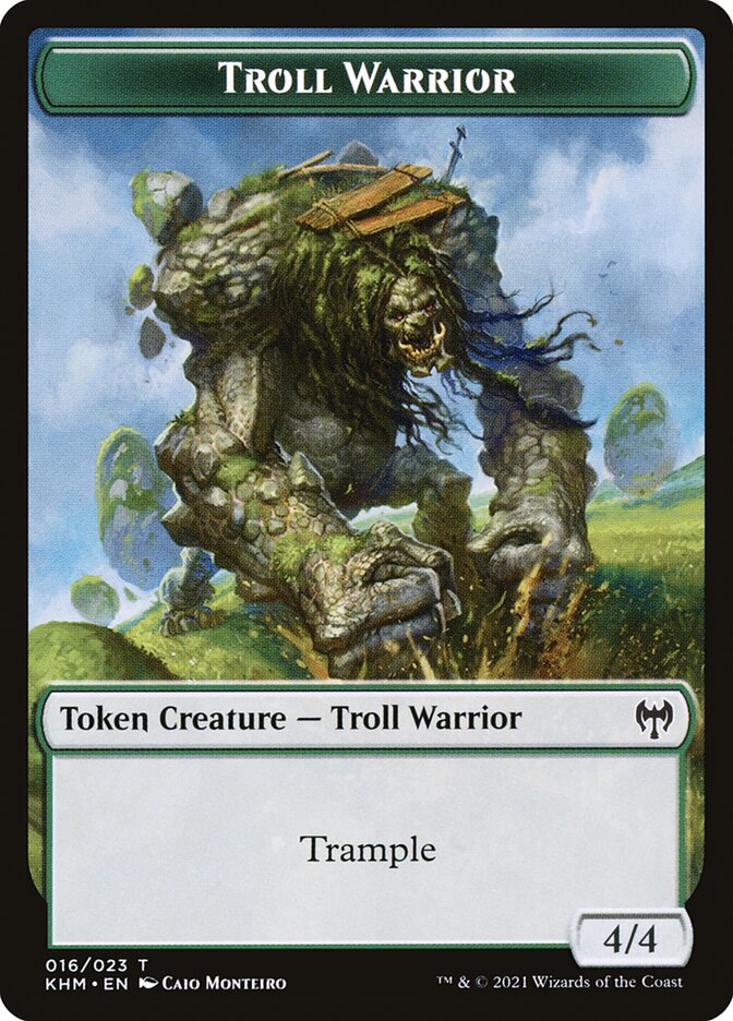 4/4 Troll Warrior Token