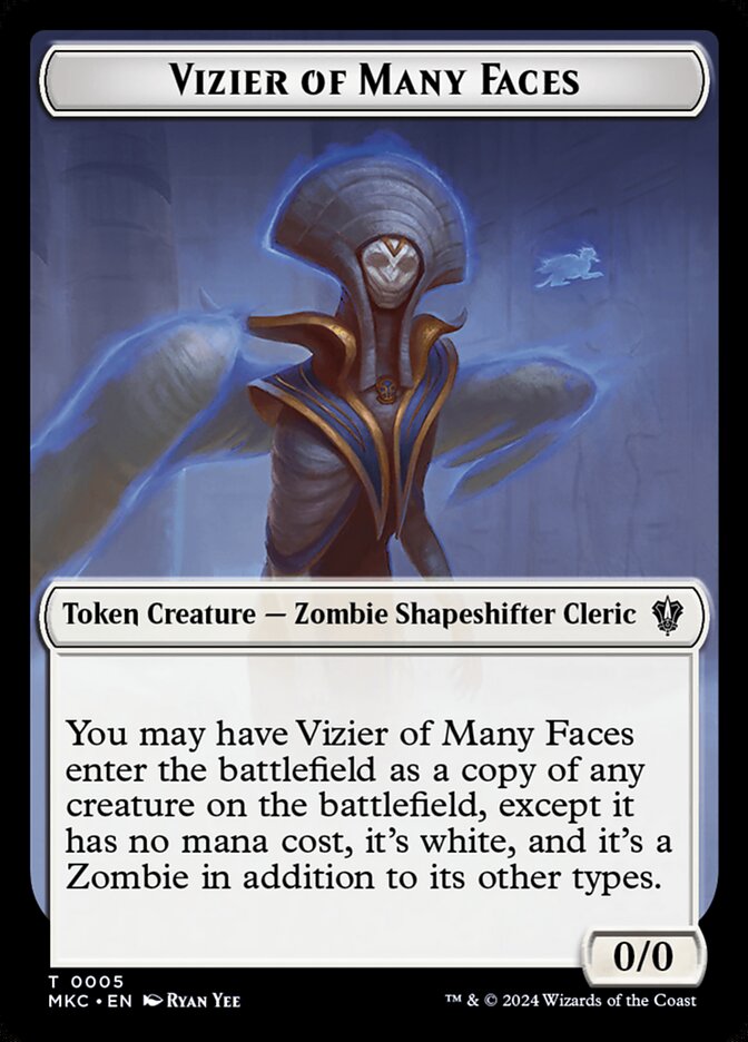 0/0 Vizier of Many Faces Token