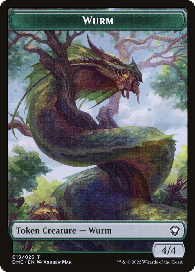 4/4 Wurm Token