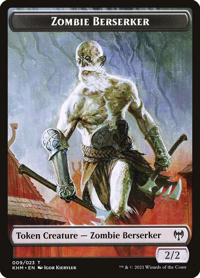 2/2 Zombie Berserker Token