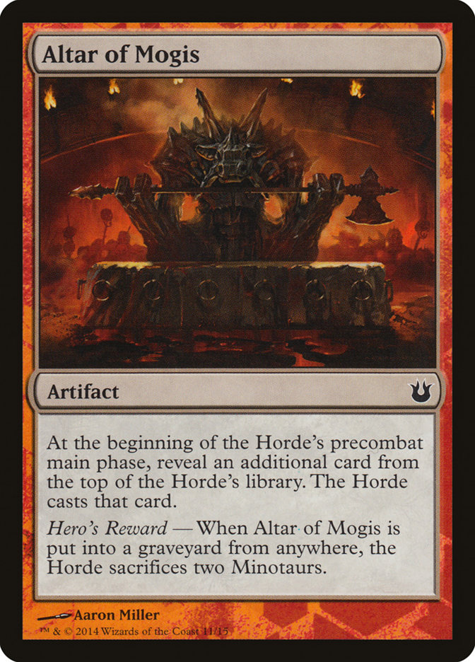 Altar of Mogis Token