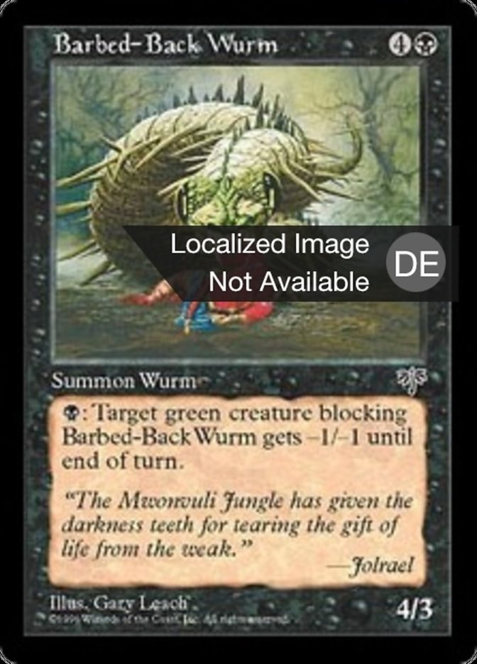 Barbed-Back Wurm