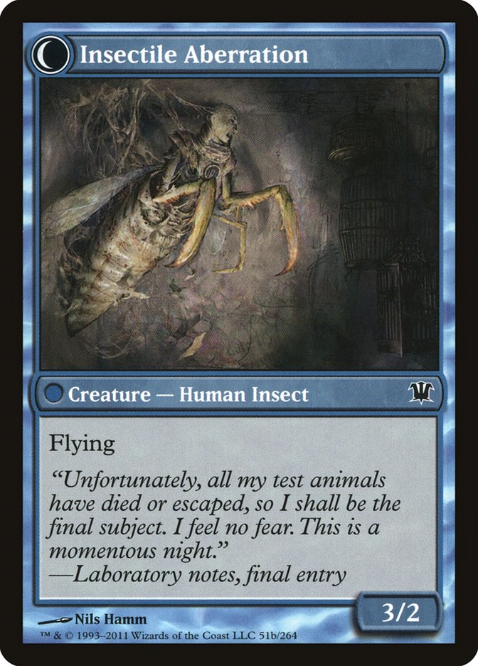 Delver of Secrets // Insectile Aberration