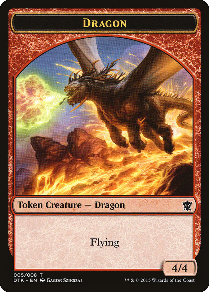 4/4 Dragon Token