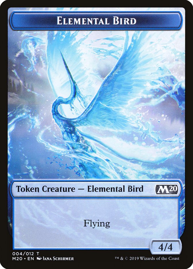 4/4 Elemental Bird Token