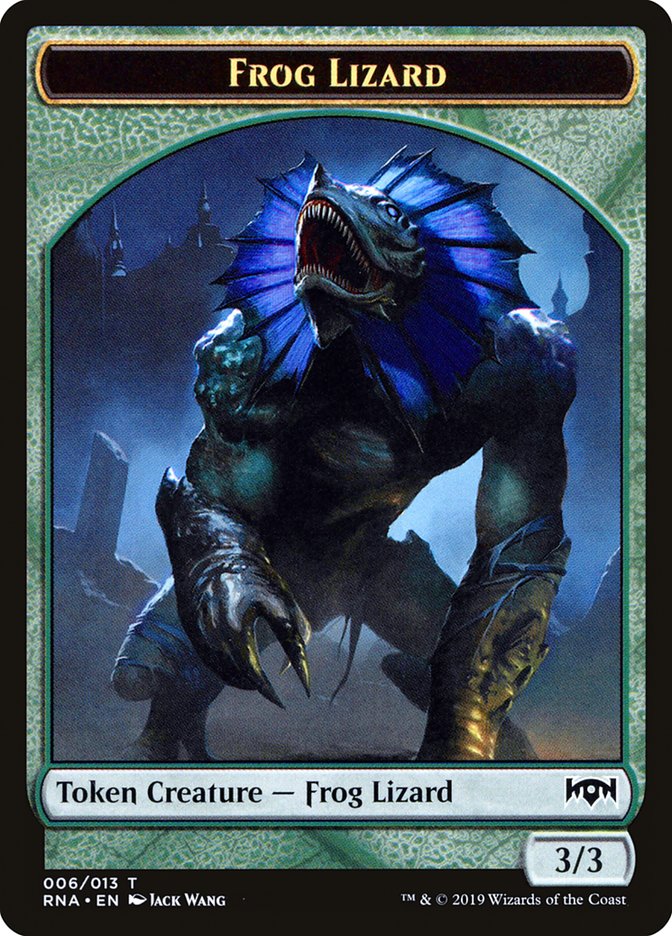 3/3 Frog Lizard Token