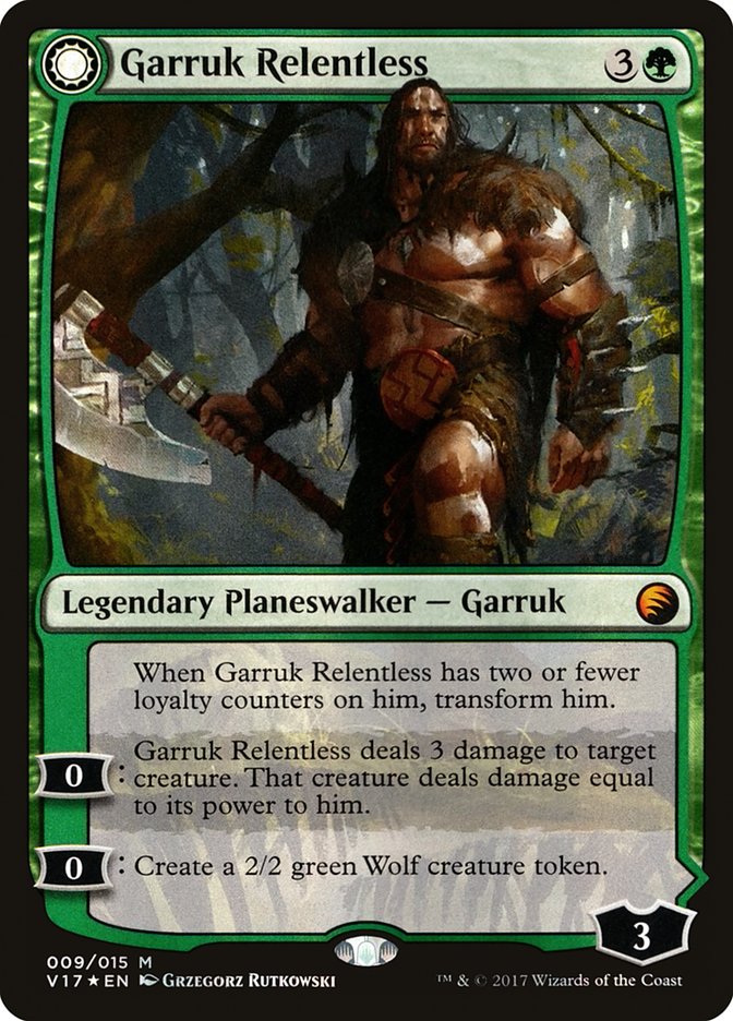 Garruk Relentless // Garruk, the Veil-Cursed