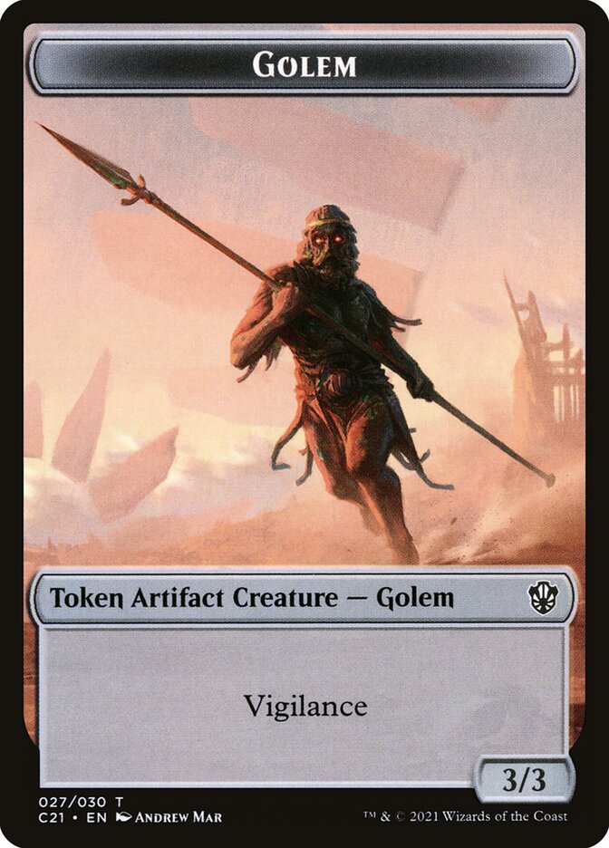 3/3 Golem Token