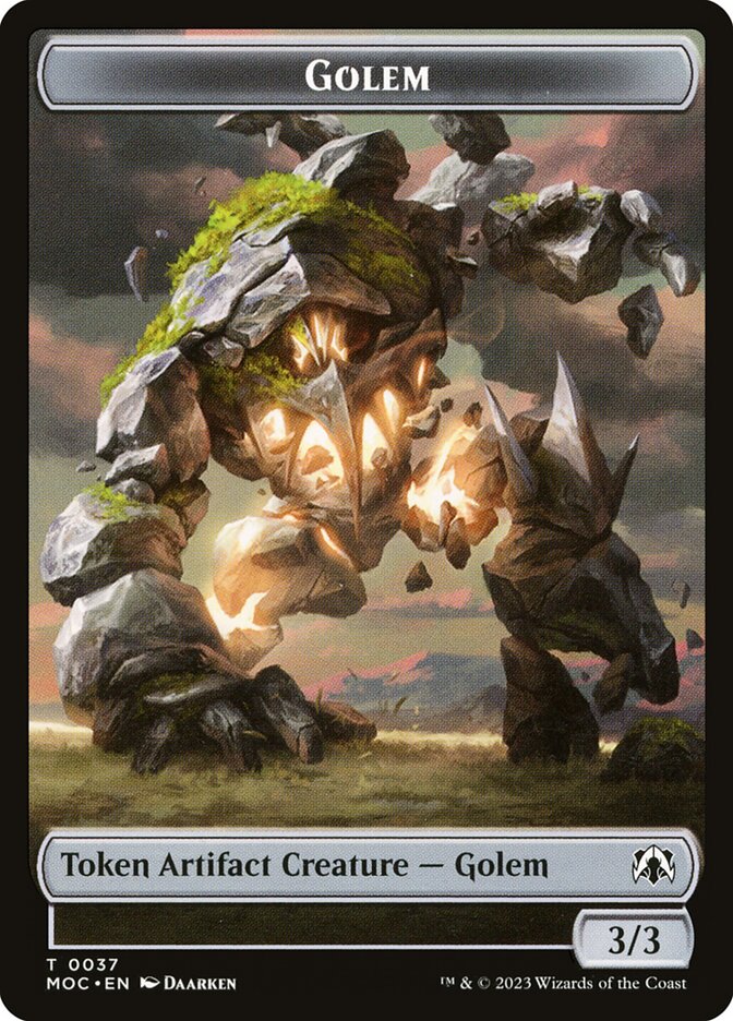 3/3 Golem Token