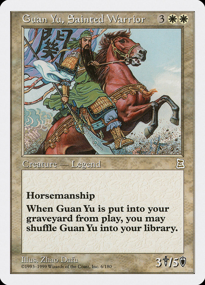 Guan Yu, Sainted Warrior