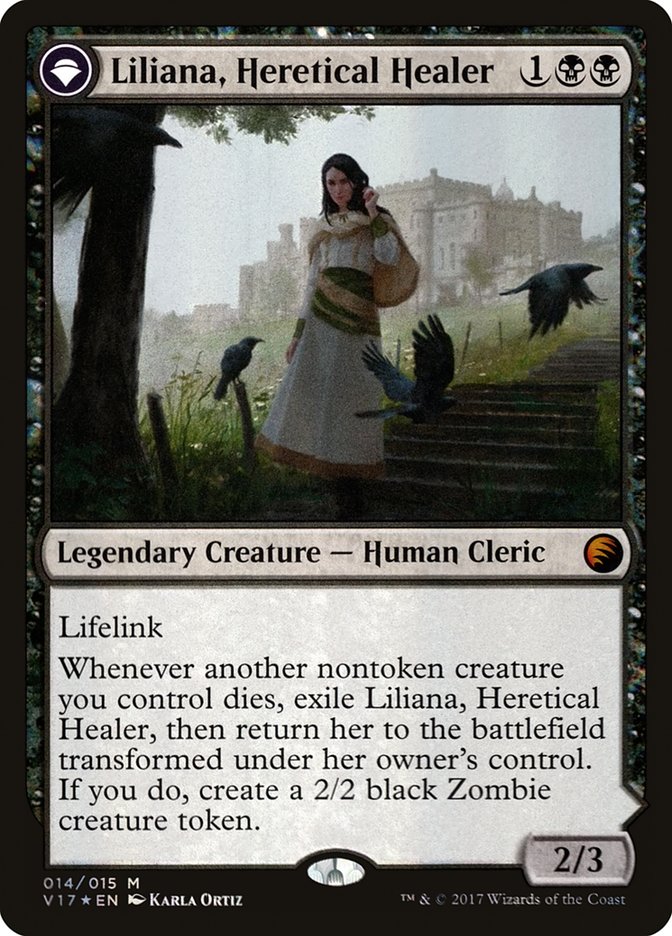 Liliana, Heretical Healer // Liliana, Defiant Necromancer