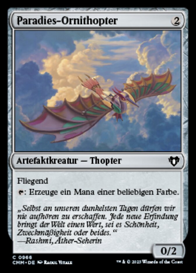 Ornithopter of Paradise