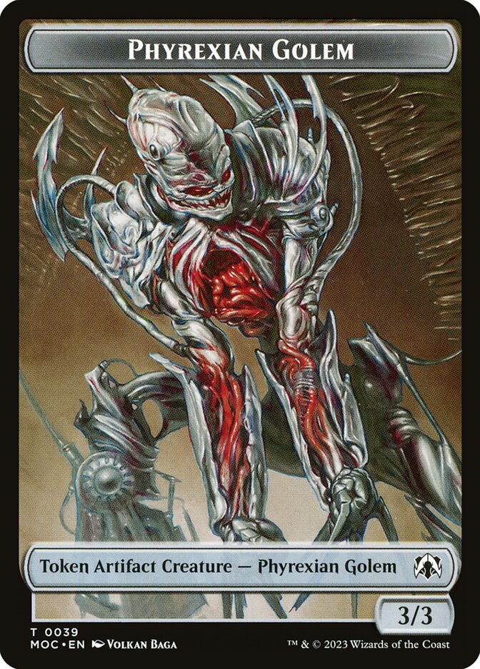 3/3 Phyrexian Golem Token