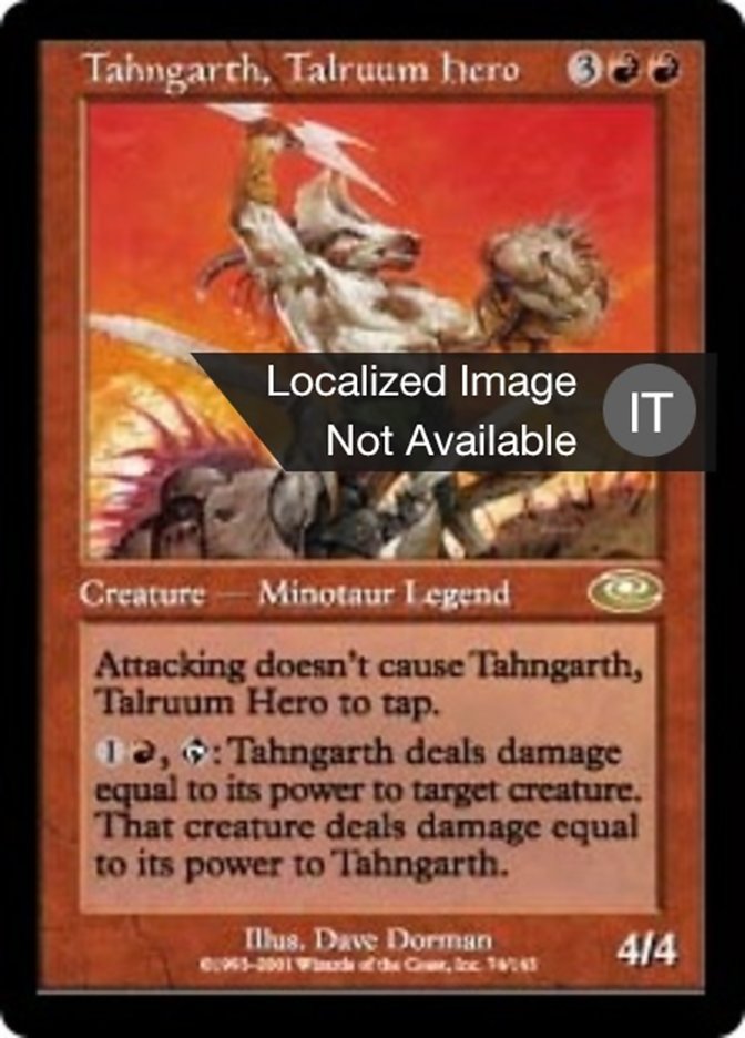 Tahngarth, Talruum Hero