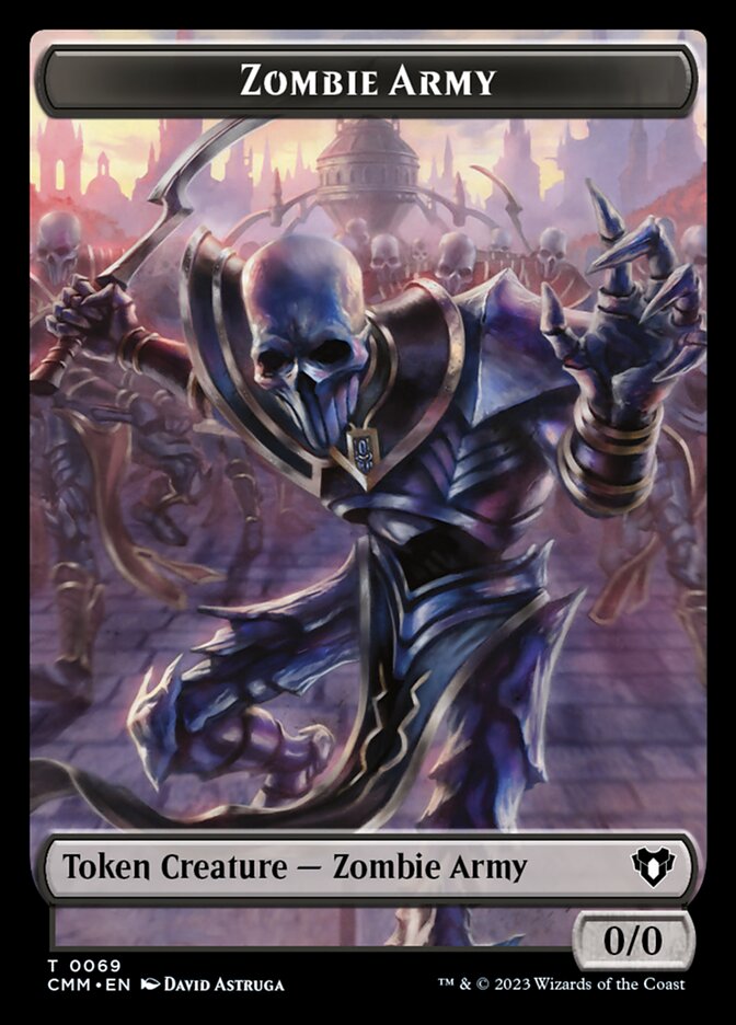 0/0 Zombie Army Token