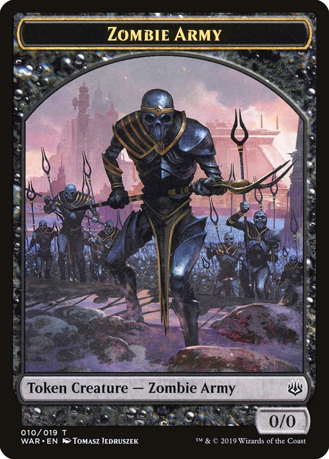 0/0 Zombie Army Token