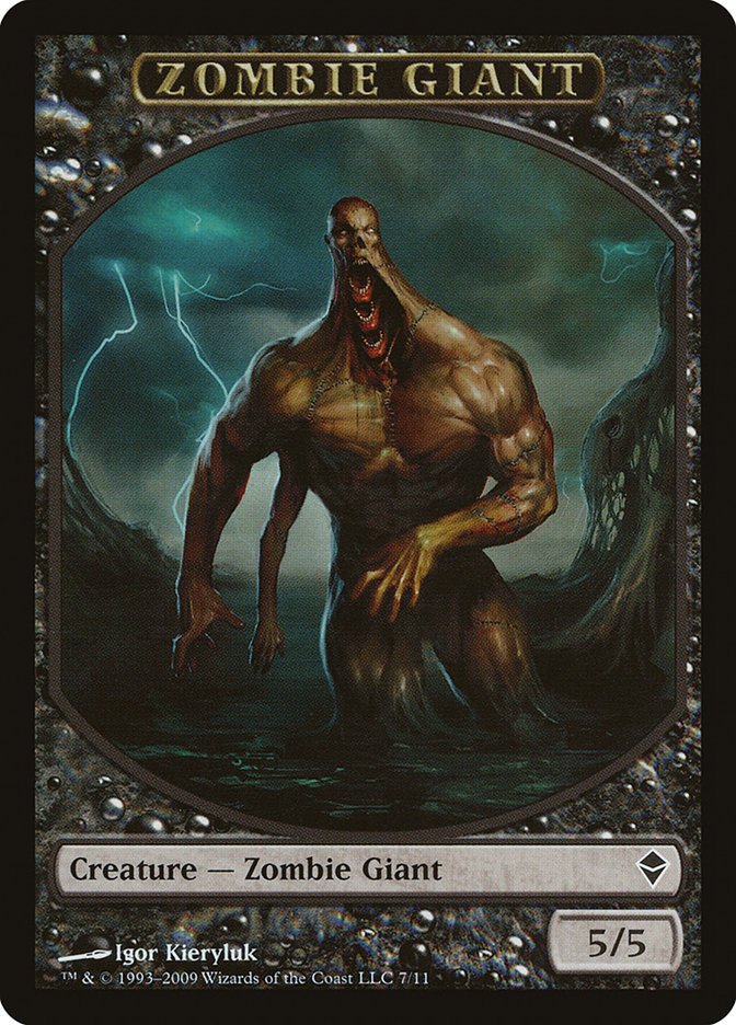 5/5 Zombie Giant Token