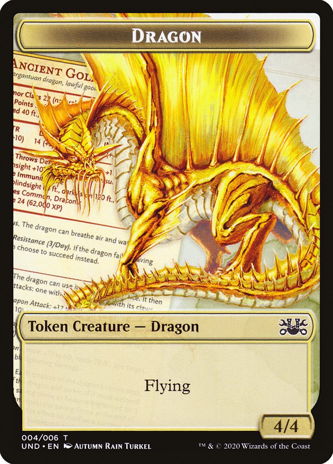 4/4 Dragon Token