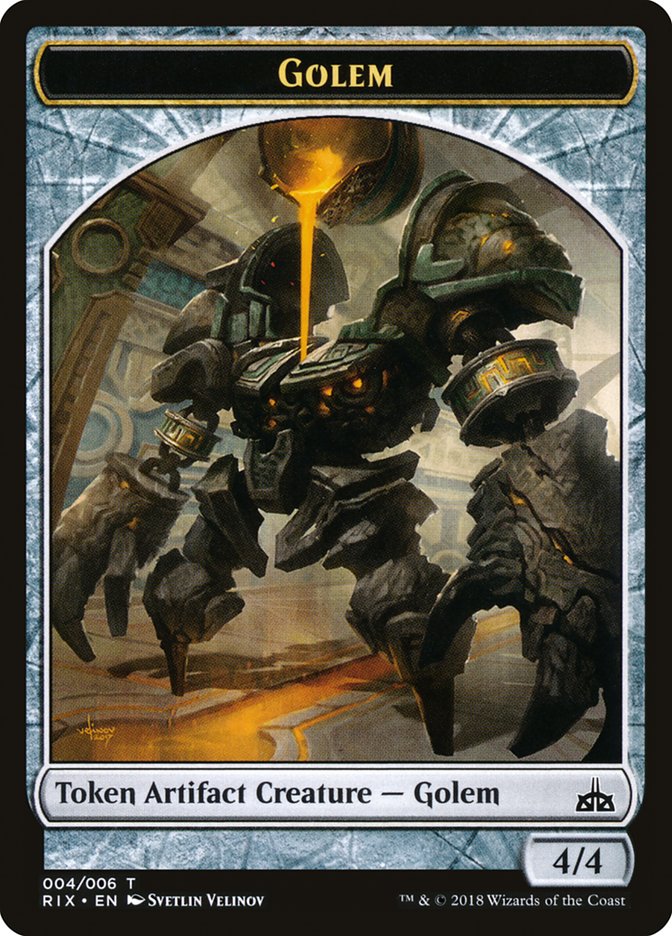 4/4 Golem Token