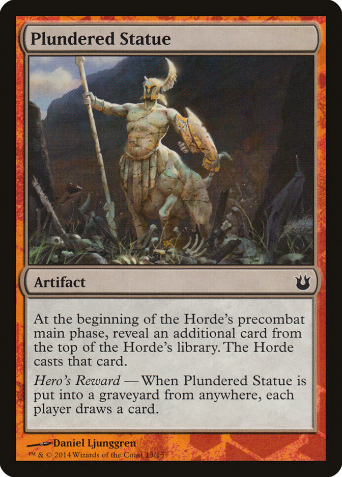 Plundered Statue Token