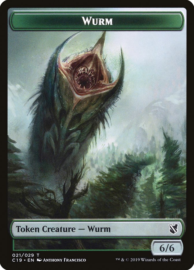 6/6 Wurm Token