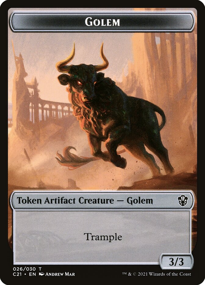 3/3 Golem Token