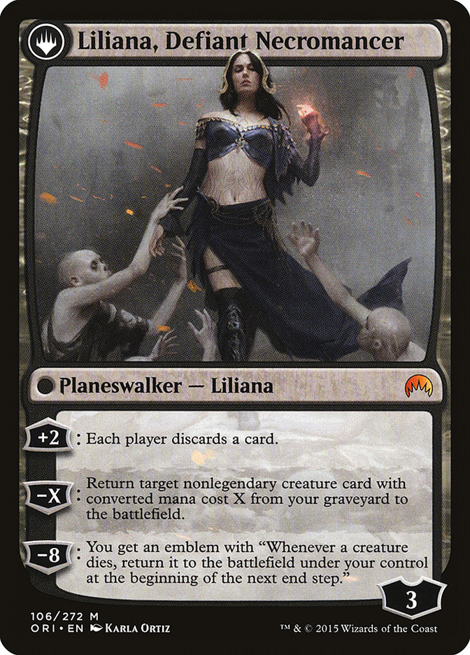 Liliana, Heretical Healer // Liliana, Defiant Necromancer