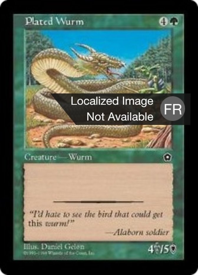 Plated Wurm