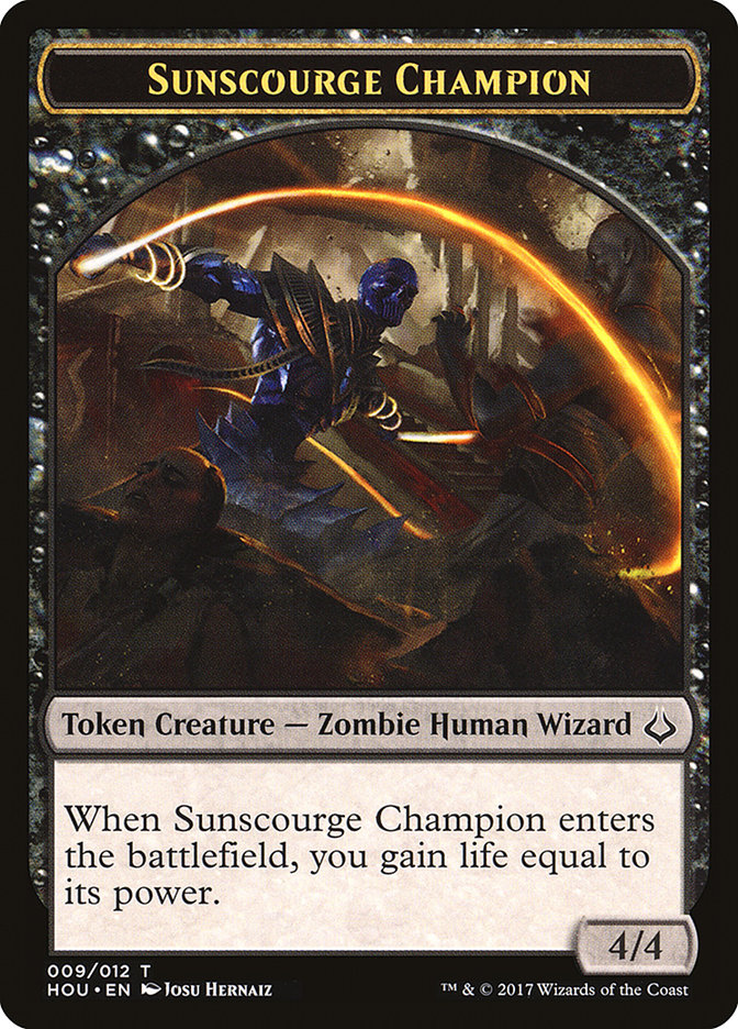 4/4 Sunscourge Champion Token