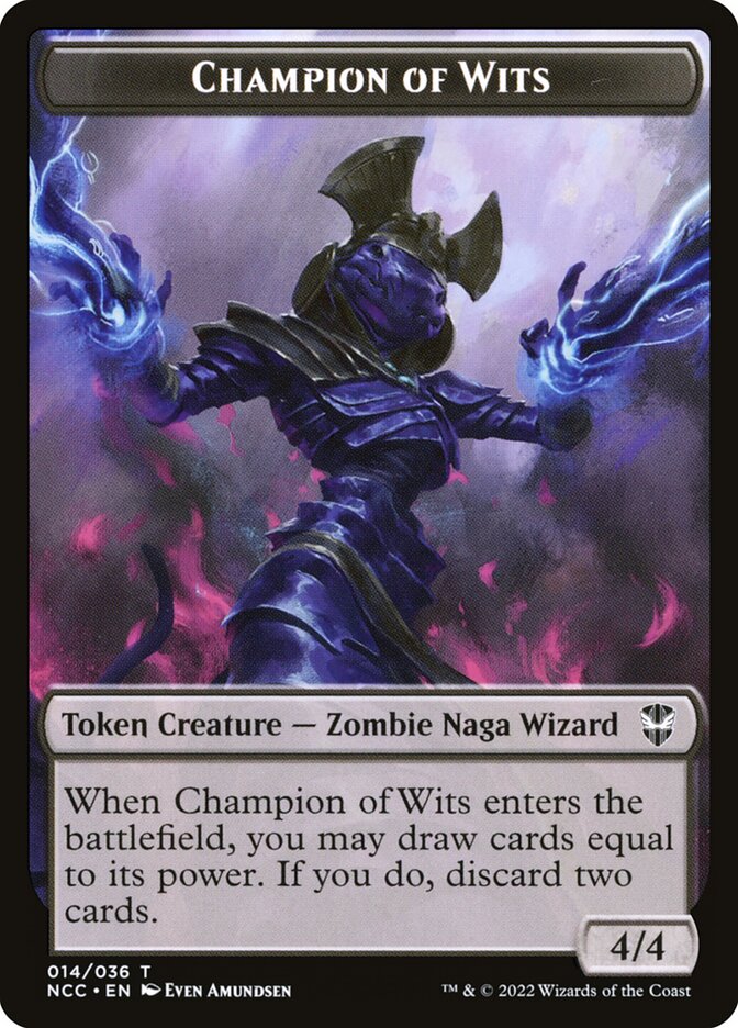 4/4 Champion of Wits Token