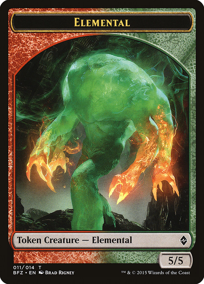 5/5 Elemental Token