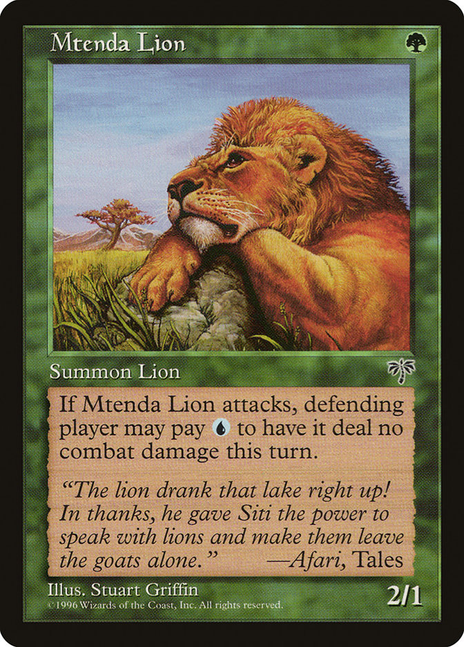 Mtenda Lion