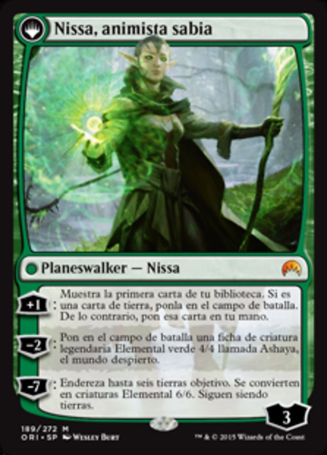 Nissa, Vastwood Seer // Nissa, Sage Animist