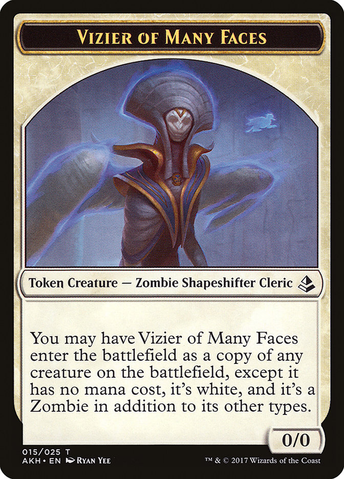 0/0 Vizier of Many Faces Token