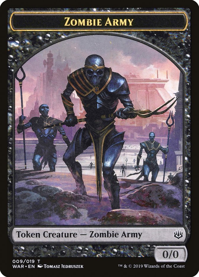 0/0 Zombie Army Token